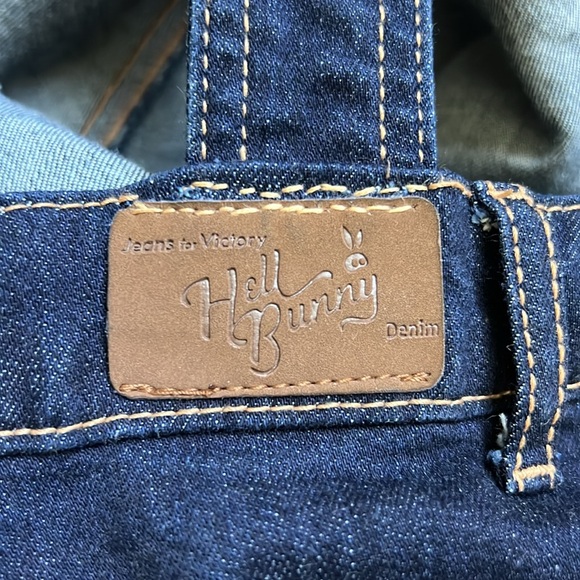 Hell bunny Denim Jumper Dress in size XL (Pinafore) - Picture 9 of 14